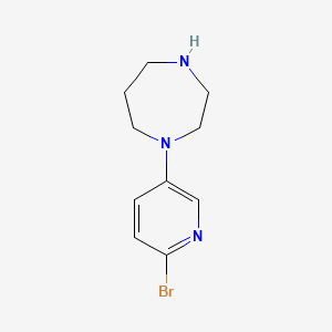 molecular formula C10H14BrN3 B1624840 1-(6-Bromopyridin-3-yl)-1,4-diazepane CAS No. 223797-21-5