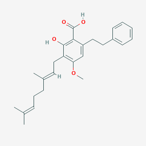 molecular formula C26H32O4 B162485 无定形果素 B CAS No. 78916-42-4