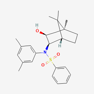 molecular formula C24H31NO3S B1624863 N-(3,5-Dimethylphenyl)-N-(3-hydroxy-4,7,7-trimethylbicyclo(2.2.1)hept-2-yl)benzenesulfonamide CAS No. 87420-26-6