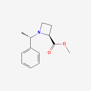 2-Azetidinecarboxylic acid, 1-[(1S)-1-phenylethyl]-, methyl ester, (2S)-