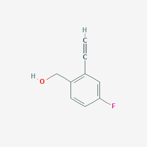 molecular formula C9H7FO B1624878 (2-乙炔基-4-氟苯基)甲醇 CAS No. 229028-02-8