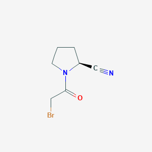 molecular formula C7H9BrN2O B1624882 (2S)-1-(2-bromoacetyl)pyrrolidine-2-carbonitrile CAS No. 207557-33-3