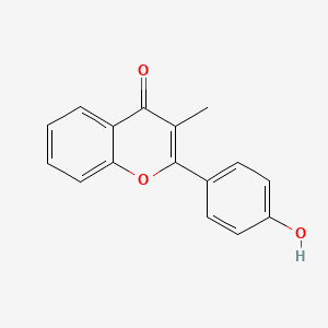 molecular formula C16H12O3 B1624922 2-(4-Hydroxyphenyl)-3-methyl-4H-chromen-4-one CAS No. 55456-75-2