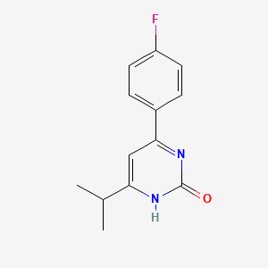 molecular formula C13H13FN2O B1624926 4-(4-Fluorophenyl)-6-isopropylpyrimidin-2-ol CAS No. 894787-95-2