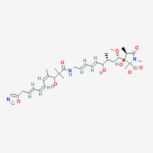 molecular formula C35H49N3O9 B162493 Diffusomycin CAS No. 136360-48-0