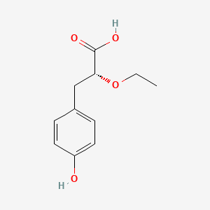 molecular formula C11H14O4 B1624954 (R)-2-Ethoxy-3-(4-hydroxy-phenyl)-propionic acid CAS No. 325793-69-9
