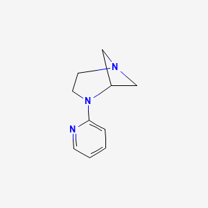 molecular formula C10H13N3 B1624965 4-(Pyridin-2-YL)-1,4-diazabicyclo[3.1.1]heptane CAS No. 675591-22-7