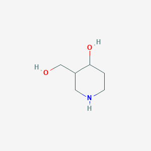 molecular formula C6H13NO2 B1624967 3-(Hydroxymethyl)piperidin-4-ol CAS No. 252906-75-5