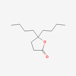molecular formula C12H22O2 B1624973 2(3H)-Furanone, 5,5-dibutyldihydro- CAS No. 7774-47-2