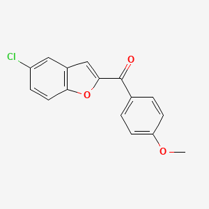 molecular formula C16H11ClO2 B1624983 (5-氯苯并呋喃-2-基)(4-甲氧基苯基)甲酮 CAS No. 220526-76-1