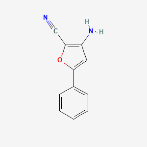 molecular formula C11H8N2O B1624996 3-Amino-5-phenylfuran-2-carbonitrile CAS No. 237435-85-7