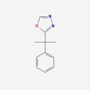 molecular formula C11H12N2O B1624997 2-(2-Phenylpropan-2-yl)-1,3,4-oxadiazole CAS No. 252253-32-0