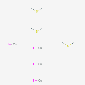 molecular formula C6H18Cu4I4S3 B1625002 Copper iodide dimethyl sulfide complex CAS No. 914915-20-1