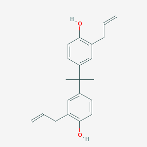 molecular formula C21H24O2 B162503 Phenol, 4,4'-(1-methylethylidene)bis[2-(2-propenyl)- CAS No. 1745-89-7