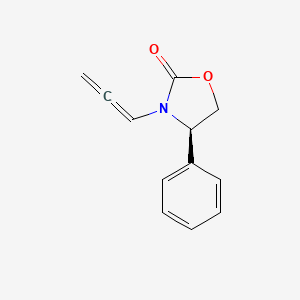molecular formula C12H11NO2 B1625041 (4R)-4-苯基-3-(1,2-丙二烯基)-2-噁唑烷酮 CAS No. 256382-50-0