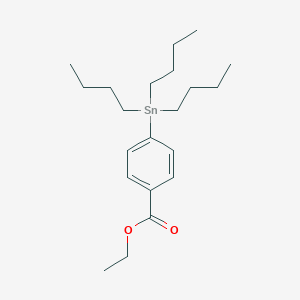 molecular formula C21H36O2Sn B1625045 Ethyl 4-(tributylstannyl)benzoate CAS No. 294210-67-6