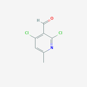 molecular formula C7H5Cl2NO B1625049 2,4-Dichloro-6-methylnicotinaldehyde CAS No. 91591-72-9