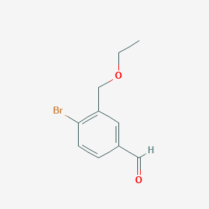 molecular formula C10H11BrO2 B1625057 4-溴-3-(乙氧甲基)苯甲醛 CAS No. 837408-71-6