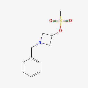 molecular formula C11H15NO3S B1625067 1-Benzyl-3-methanesulfonyloxyazetidine CAS No. 67160-49-0