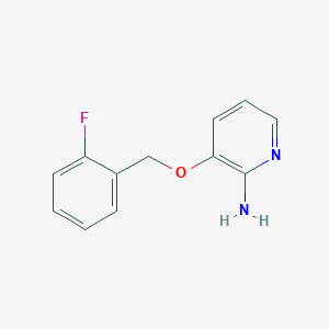 molecular formula C12H11FN2O B1625106 2-Amino-3-(2-fluorobenzyloxy)pyridine CAS No. 79707-17-8