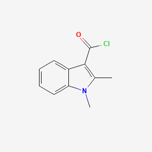 molecular formula C11H10ClNO B1625108 1,2-Dimethyl-1H-indole-3-carbonyl chloride CAS No. 65610-45-9