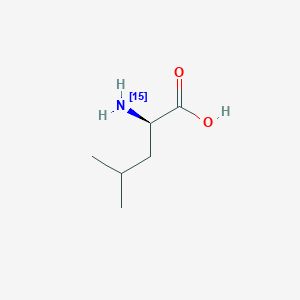 molecular formula C6H13NO2 B1625111 D-Leucine-15N CAS No. 287484-39-3