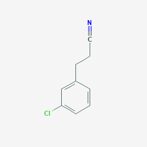 molecular formula C9H8ClN B1625113 3-(3-Chlorophenyl)propanenitrile CAS No. 21640-47-1