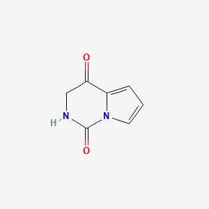 molecular formula C7H6N2O2 B1625120 2,3-Dihydropyrrolo[1,2-c]pyrimidine-1,4-dione CAS No. 223432-94-8