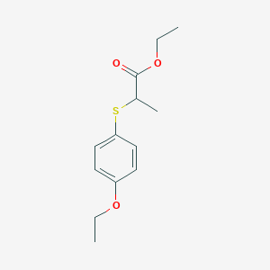 molecular formula C13H18O3S B1625130 2-[(4-Ethoxyphenyl)thio]-propanoic acid ethyl ester CAS No. 212769-23-8