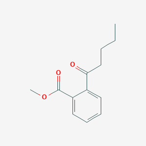 molecular formula C13H16O3 B1625140 Methyl 2-pentanoylbenzoate CAS No. 64624-87-9