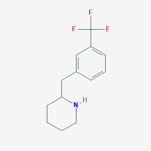 molecular formula C13H16F3N B1625149 2-(3-Trifluoromethyl-benzyl)-piperidine CAS No. 794501-01-2