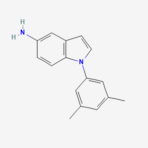 molecular formula C16H16N2 B1625156 1H-Indol-5-amine, 1-(3,5-dimethylphenyl)- CAS No. 360045-07-4