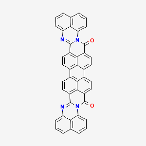 molecular formula C44H20N4O2 B1625159 7,17,28,38-tetrazatridecacyclo[24.16.2.22,5.18,12.129,33.03,22.04,19.06,17.023,43.028,39.040,44.016,46.037,45]octatetraconta-1(43),2,4,6,8,10,12(46),13,15,19,21,23,25,29,31,33(45),34,36,38,40(44),41,47-docosaene-18,27-dione CAS No. 41635-87-4