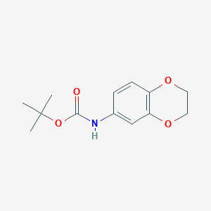 molecular formula C13H17NO4 B1625164 tert-Butyl (2,3-dihydrobenzo[b][1,4]dioxin-6-yl)carbamate CAS No. 652153-62-3
