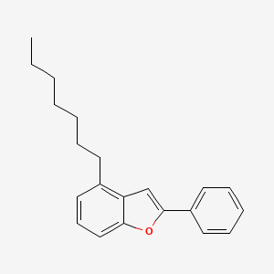 molecular formula C21H24O B1625176 4-Heptyl-2-phenylbenzofuran CAS No. 863870-95-5