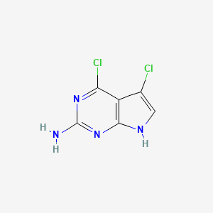 molecular formula C6H4Cl2N4 B1625178 4,5-dichloro-7H-pyrrolo[2,3-d]pyrimidin-2-amine CAS No. 873792-86-0