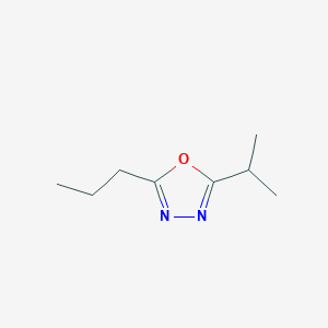 B162518 2-Isopropyl-5-propyl-1,3,4-oxadiazole CAS No. 138723-97-4