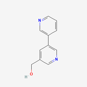molecular formula C11H10N2O B1625180 [3,3'-Bipyridin]-5-ylmethanol CAS No. 484673-70-3