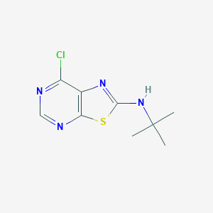 molecular formula C9H11ClN4S B1625185 N-(tert-Butyl)-7-chlorothiazolo[5,4-d]pyrimidin-2-amine CAS No. 871266-85-2