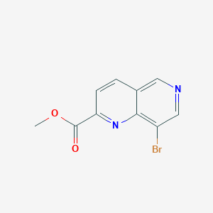 molecular formula C10H7BrN2O2 B1625189 1,6-Naphthyridine-2-carboxylic acid, 8-bromo-, methyl ester CAS No. 875514-20-8