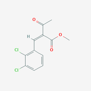 molecular formula C12H10Cl2O3 B1625200 Methyl 2-[(2,3-dichlorophenyl)methylidene]-3-oxobutanoate CAS No. 68064-69-7