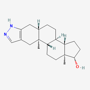 molecular formula C20H30N2O B1625208 17alpha-Demethylated stanozolol CAS No. 28032-00-0