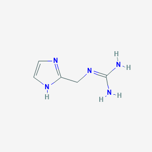 molecular formula C5H9N5 B1625216 1-((1H-Imidazol-2-yl)methyl)guanidine CAS No. 776281-59-5