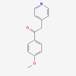 B1625218 1-(4-Methoxyphenyl)-2-(pyridin-4-yl)ethanone CAS No. 6576-06-3