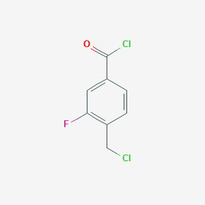 B1625232 4-(chloromethyl)-3-fluoro-benzoyl Chloride CAS No. 200418-17-3