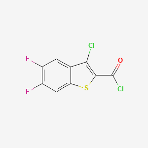 molecular formula C9H2Cl2F2OS B1625249 3-Chloro-5,6-difluoro-1-benzothiophene-2-carbonyl chloride CAS No. 605658-32-0