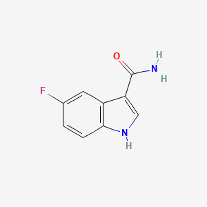 molecular formula C9H7FN2O B1625285 5-fluoro-1H-indole-3-carboxamide CAS No. 744209-87-8