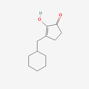 molecular formula C12H18O2 B1625292 3-Cyclohexylmethyl-2-hydroxycyclopent-2-enone CAS No. 871482-85-8