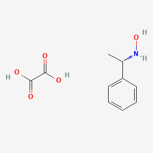 B1625306 N-[(1S)-1-phenylethyl]hydroxylamine; oxalic acid CAS No. 78798-33-1