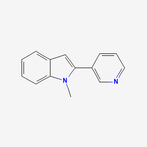 molecular formula C14H12N2 B1625317 1-Methyl-2-(3-pyridyl)indole CAS No. 23768-17-4